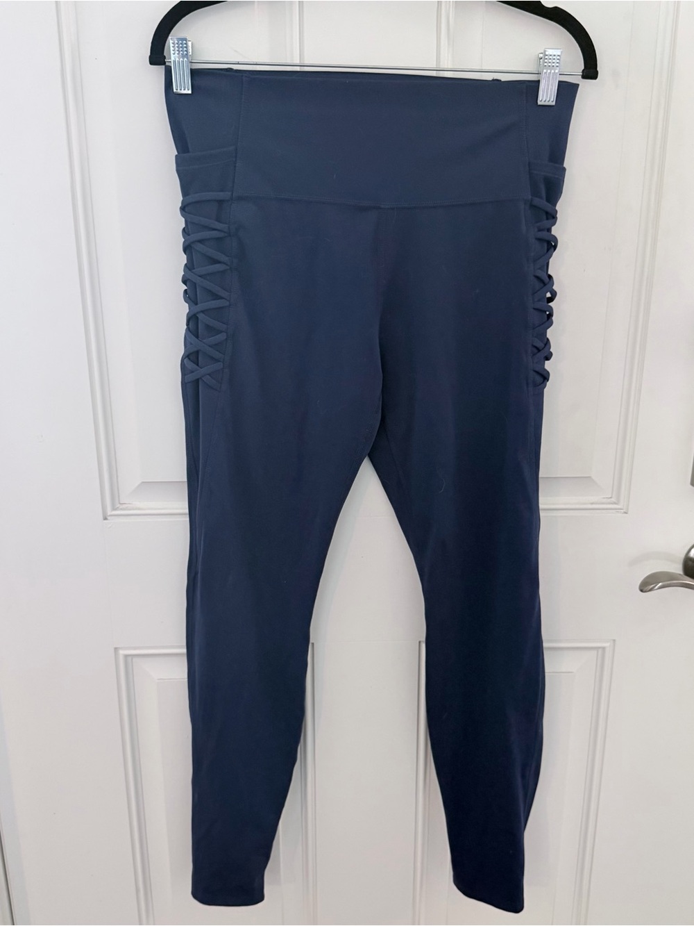 All in Motion Brushed Sculpt Corded Leggings XL | Blue High Rise